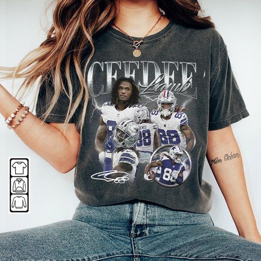 Ceedee Lamb Dallas Football Shirt, Football 90s Vintage Fan Gift, Retro American Football Bootleg Gift