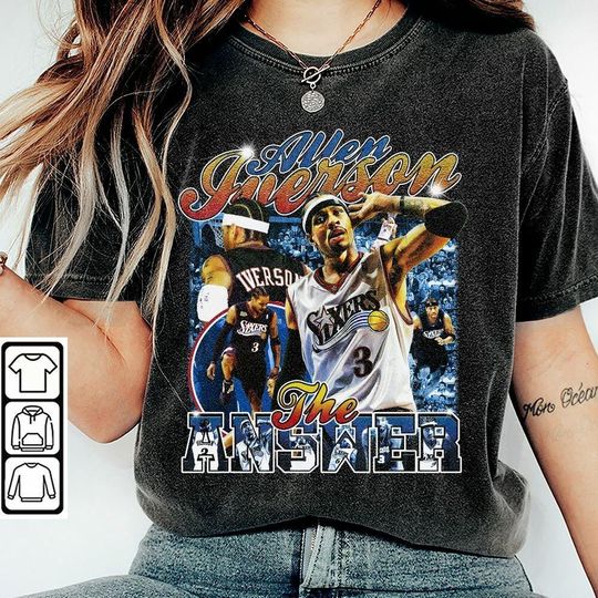 Vintage Allen Iverson Bootleg Shirt, The Answer, Basketball Player, Gift For Women And Men Unisex Shirt