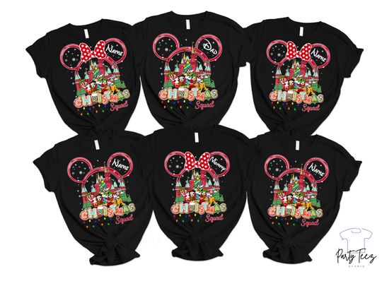 Discover Disney Christmas Shirt, Disney Christmas Squad Shirt, Disney 2025 Shirts, Mickey and Minnie Christmas Shirt, Custom Disney Christmas Shirt