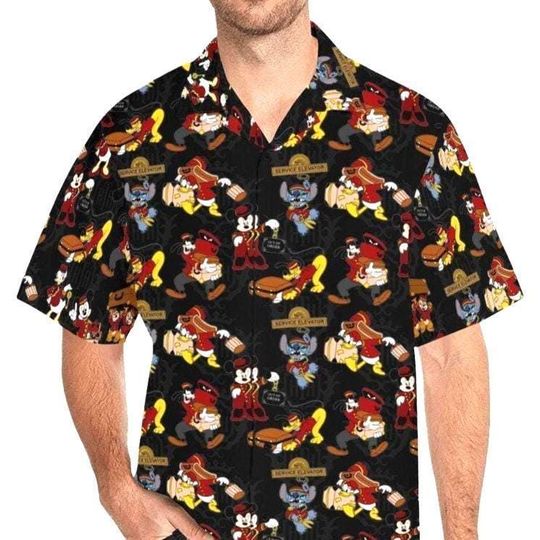 Discover Tower of Terror Mickey and Friends Summer Hawaiian Shirt