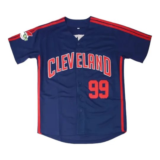 Cleveland Indians Rick Vaughn #99 Major League Movie Jersey Navy