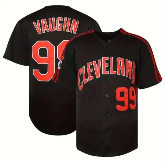 Cleveland Indians Rick Vaughn #99 Major League Movie Jersey Black