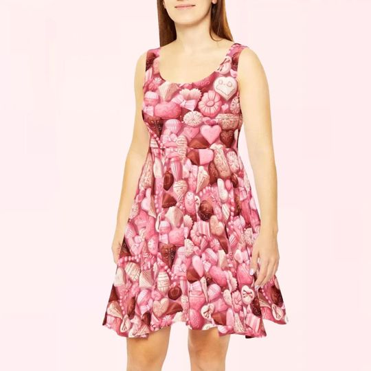 Valentines Chocolates Skater Dress