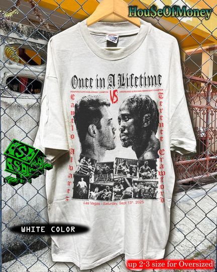 Discover Canelo VS Crawford Unisex Shirt, Once in A Lifetime Fight Shirt