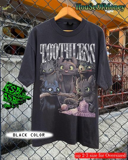 Discover Vintage Toothless T-Shirt: How to Train Your Dragon Fan Tee