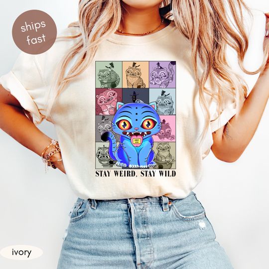 Derpy Cat Kpop Demon Hunters Shirt - Retro Anime Huntrix Tiger Tee