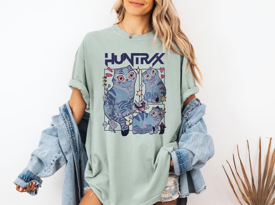 Discover Kpop Demon Hunters Tiger Shirt, Derpy the Tiger And Bird Demon Hunter Tiger Shirt, Hunters Tiger Fan, Animal Shirt, Kpop Movie Fan Gift