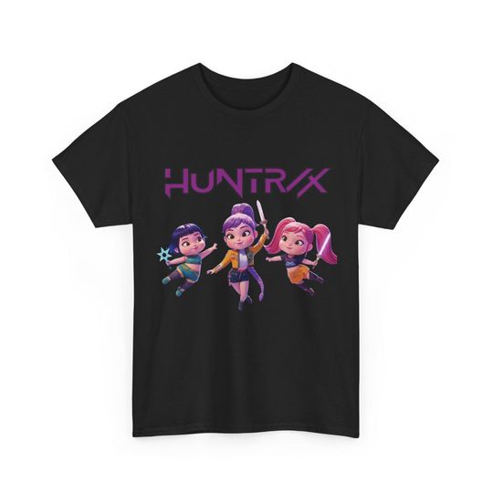 Discover K-Pop Demon Hunters huntrix Chibi Tee, Netflix Film Inspired T-Shirt, Unisex Top, Iconic Costumes