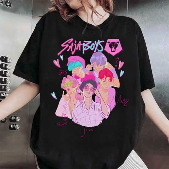Saja Boys Shirt, Kpop Demon Hunters Shirt, Kpop Listener Gift, Saja Boys Huntrix Shirt, Mira Pullover For Zoey Tee, Jinu Tee, Rumi Fan Shirt