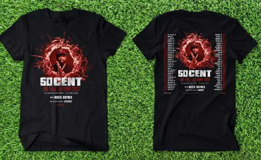 Discover 50Cent The Final Lap Tour 2023 2 sided unisex t Shirt