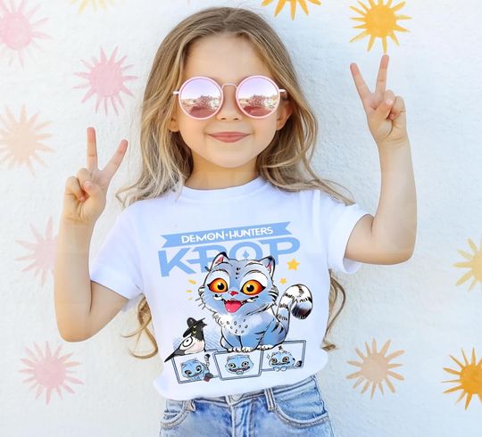 Discover Kpop Demon Hunters Tiger Kids Shirt, Derpy the Tiger And Bird Demon Hunter Tiger Shirt, Hunters Tiger Fan, Animal Shirt, Kpop Movie Fan Gift
