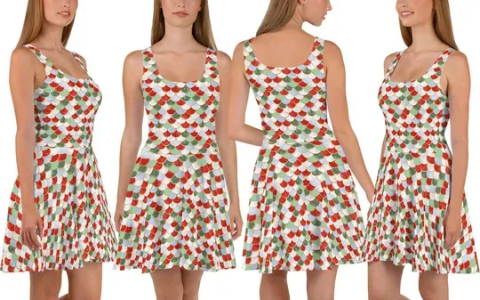 Discover Mermaid Christmas Women's Skater Dress