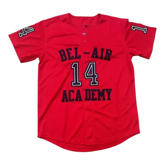 Fresh Prince of Bel Air Will Smith Baseball Jersey #14 Stitched