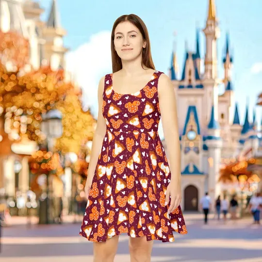 Mickey Pumpkin Pie Women's Skater Dress
