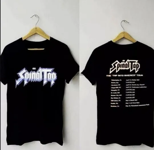 Discover VINTAGE SPINAL TAP TOUR Band Music T-shirt, size S-5XL