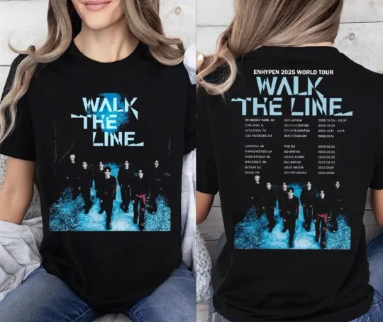 Vintage Enhypen Walk the Line World Tour T-shirt