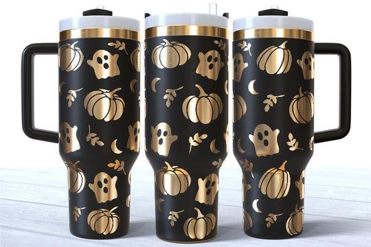 Discover Cute Ghost Tumbler Laser  vg, Halloween 40oz Tumbler Full Wrap Laser  , Laser Engraved  , Laser Engraving  , For Laser Rotary