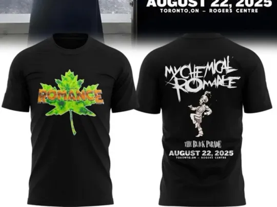 Discover My Chemical Romance 2025 Tour Toronto T-shirt, size S-5XL