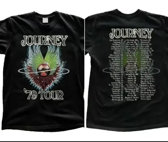 Vintage 1979 Journey Concert 1979 Tour T-shirt