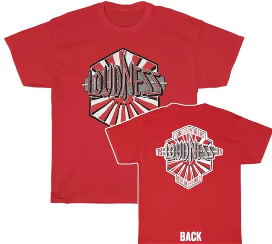 Discover Loudness 1985 Thunder In The East Tour In The West T-shirt, size S-5XL