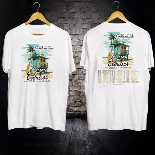 Discover Everclear Sparkle And Fade 30th Anniversary Tour 2025 T-shirt, size S-5XL