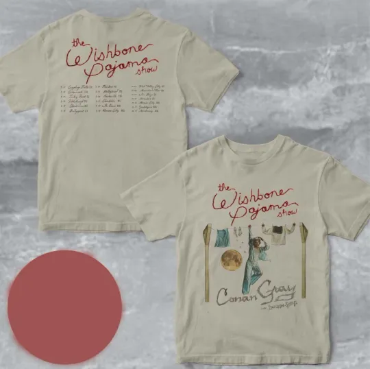 Conan Gray The Wishbone Pajama Show 2025 Tour T-shirt