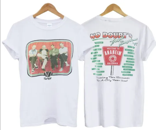 Discover Vintage 1997 No Doubt 1997 Tragic Kingdom Tour T-shirt, size S-5XL