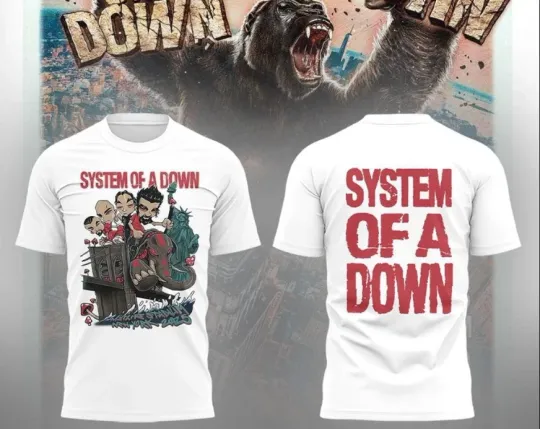 SYSTEM OF DOWN World Tour 2025 T-shirt