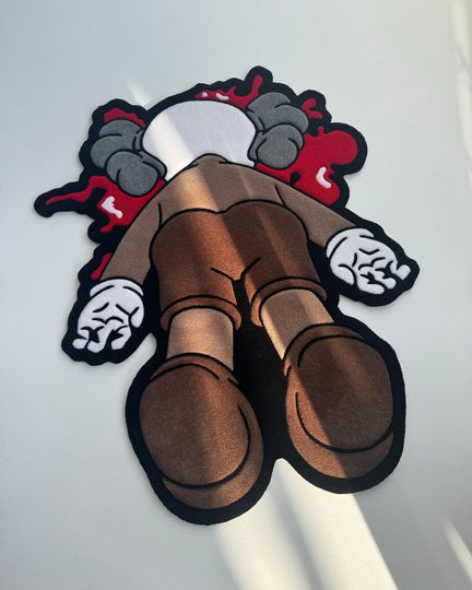 Discover Dead Kaws HypeBeast Handmade Texture Trap Art iLLicit Rug Gift or Decor
