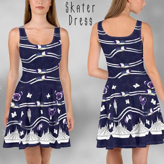 Discover Space Mountain Women's Skater Dress