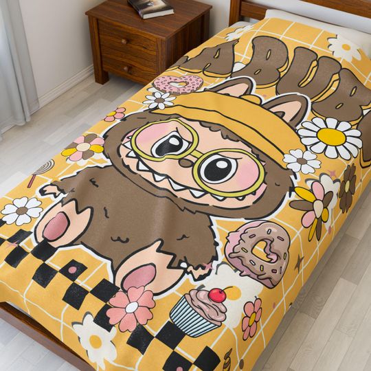 Discover Cute Trendy Blanket, Cute Baby Blanket, Nursery Decor, Gift for Cartoon Lovers
