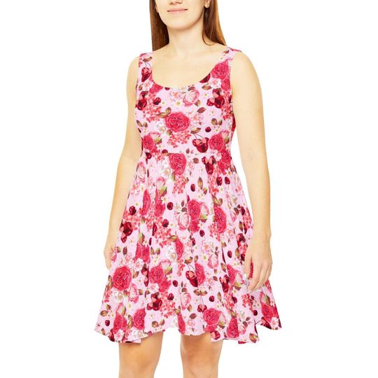 Discover Minnie Cherries n Roses Women's Skater Dress