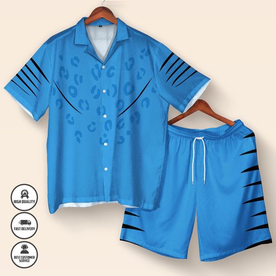 Derpy Huntrix Tiger Hawaiian Shirt  Funny Demon Shirt  Cute Anime Summer Button Up  Hawaiian Beach Shirt  Unisex Anime Lover Gift