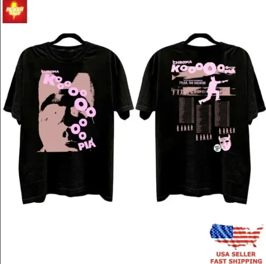 Discover New Apparel Chromakopia Tyler The Creator tour merch 2025 T-shirt, size S-5XL