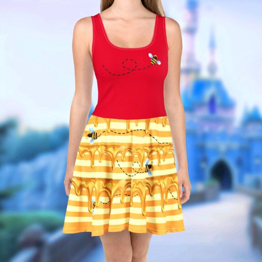 Discover Winnie Bear Honey Women's Skater Dress