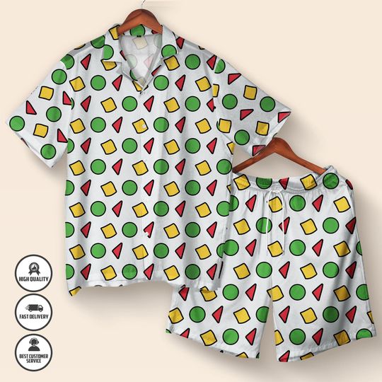Discover Shin Chan Hawaiian Shirt  Crayon Shin-chan Pajama Pattern Button Up Shirt  Funny Summer Shirt  Cute Vacation Outfit  Anime Lover Gift