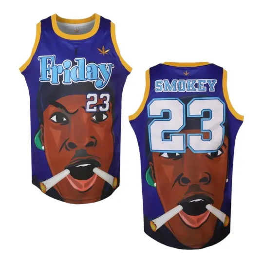 Discover Friday The Movie Smokey Basketball Jersey Hip Hop Rap Ice Cube Men's Size Medium