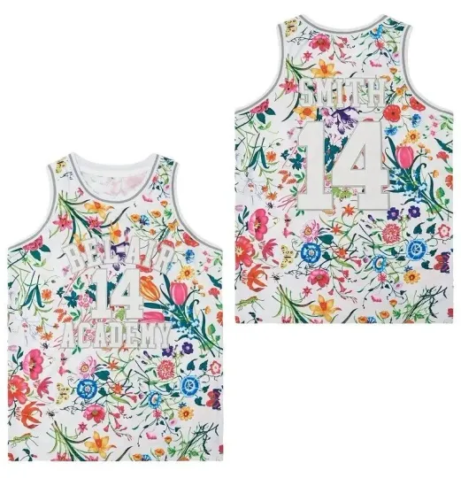 Fresh Prince of Bel Air Academy Will Smith Basketball Jersey Floral