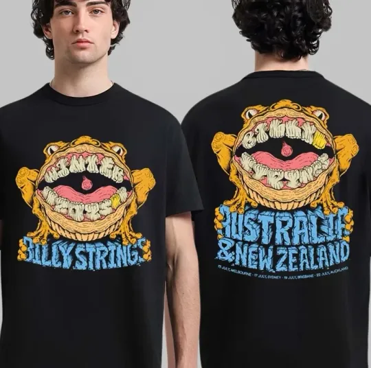 Discover Billy Strings Australia And New Zealand 2025 Tour T-shirt, size S-5XL