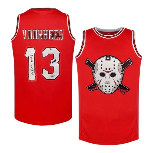 Discover Friday The 13th Jason Voorhees Mask Basketball Jersey Movie Horror Size Large