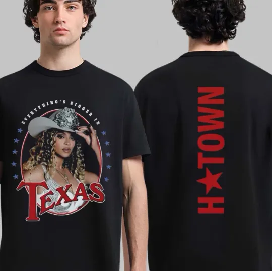 Discover Beyonce Cowboy Carter Tour 2025 Houston, TX Exclusive T-shirt, size S-5XL