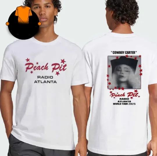 Discover Beyonce Peach P Atlanta 2025 Cowboy Carter Tour Reprint T-shirt, size S-5XL
