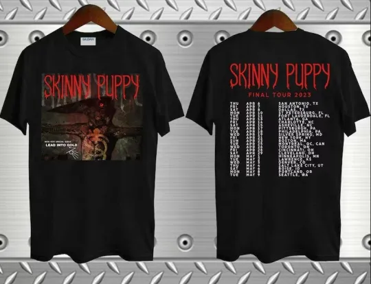 Discover Skinny Puppy Band Final Tour 2023 T-shirt, size S-5XL