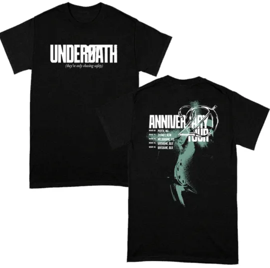 Discover They're Only Chasing Safety 20th Anniv. Tour T-shirt, size S-5XL