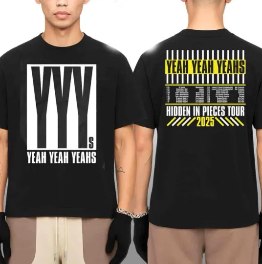 Discover Yeah Yeah Yeahs Hidden In Pieces Tour 2025 T-shirt, size S-5XL