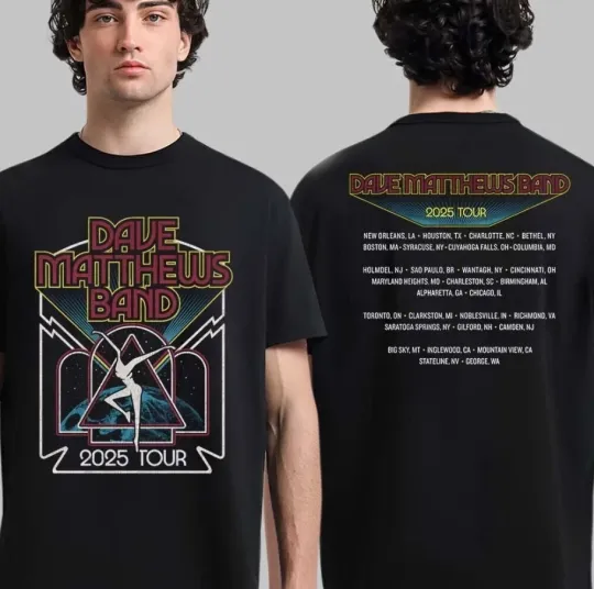 Discover Dave Matthews Band Summer Tour 2025 T-shirt, size S-5XL