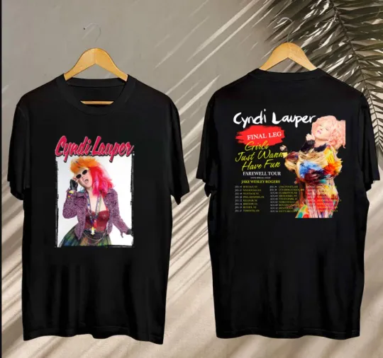 Discover Cyndi Lauper Girl Just Wanna Have Fun Farewell Tour 2025 T-shirt