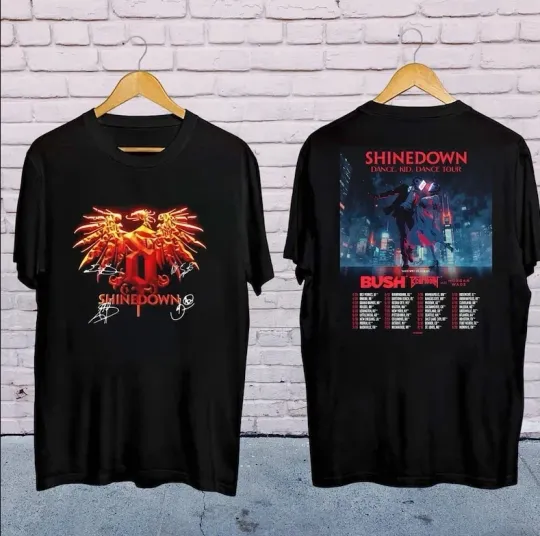 Discover shine down Dance Kid Dance Tour 2025 T-shirt