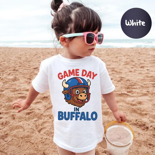 Discover Kids Game Day in Buffalo Shirt, Toddler Buffalo Team Shirt, Buffalo Football Fan Onesie, Youth Buffalo Sports Shirt, Buffalo Game Day Gift