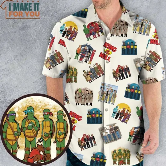 Hank Hill’s Friends King Of The Hill Parody Hawaiian Shirt